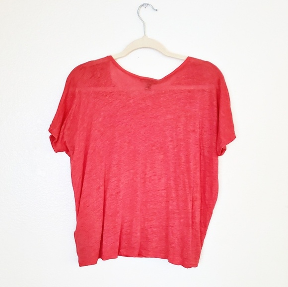 J Crew Linen Embroidered Top - Picture 5 of 7